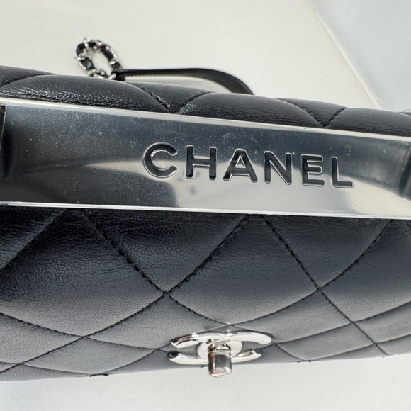 Chanel Small Trendy CC Dual Handle Flap Bag Black - Picture 8 of 11